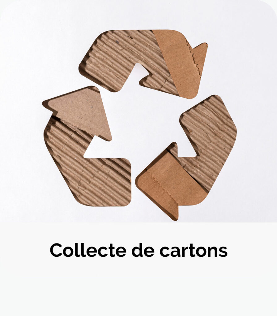 Collecte de cartons pour les commerçants du centre-ville